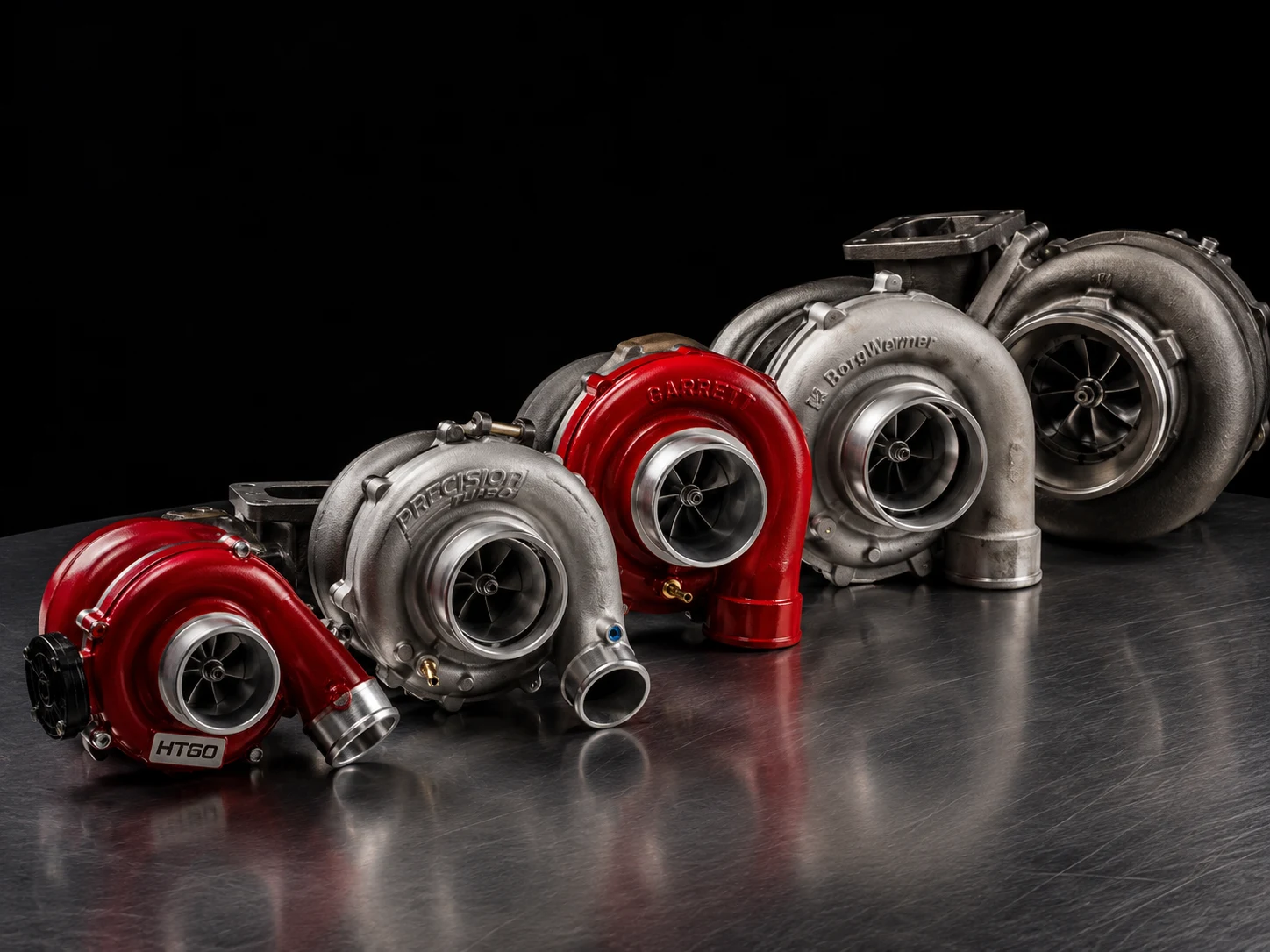 Pieza de turbo reparada y ensamblada